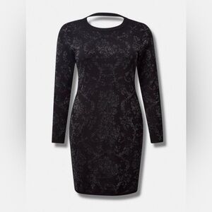 Torrid Mini Jacquard Bodycon Dress